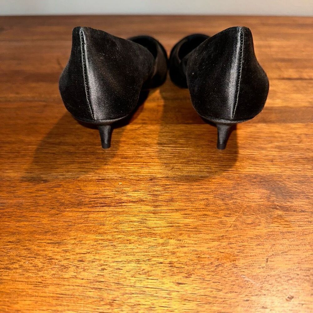 Nwob Something Bleu Breanna Satin Kitten Heel Shoe — image 6 of 8